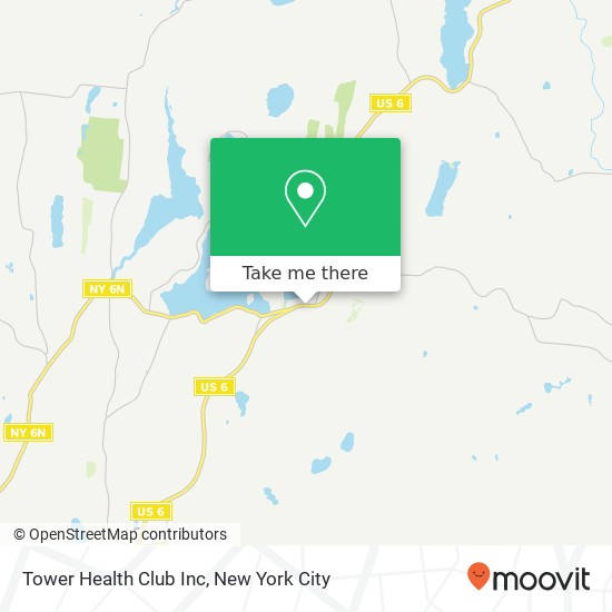 Tower Health Club Inc map