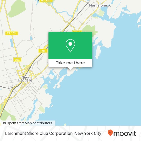 Mapa de Larchmont Shore Club Corporation