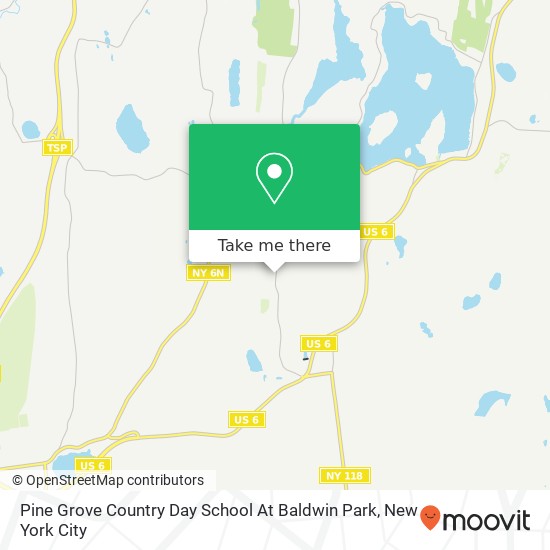 Mapa de Pine Grove Country Day School At Baldwin Park