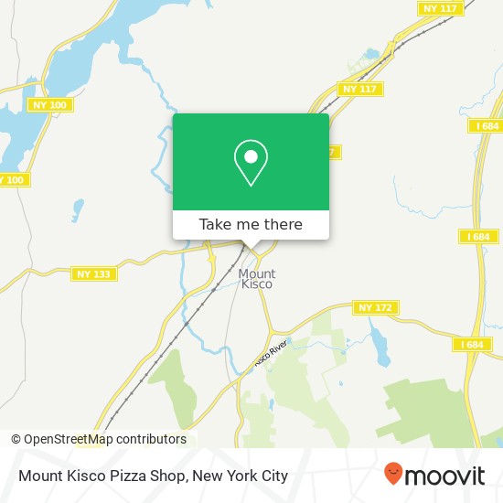 Mount Kisco Pizza Shop map