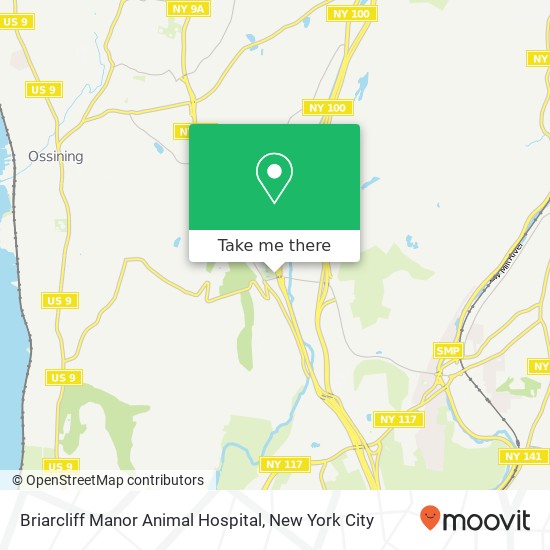 Mapa de Briarcliff Manor Animal Hospital