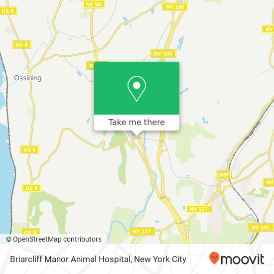 Briarcliff Manor Animal Hospital map