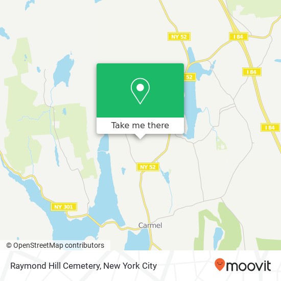 Raymond Hill Cemetery map