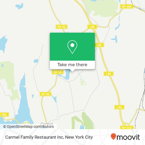 Mapa de Carmel Family Restaurant Inc