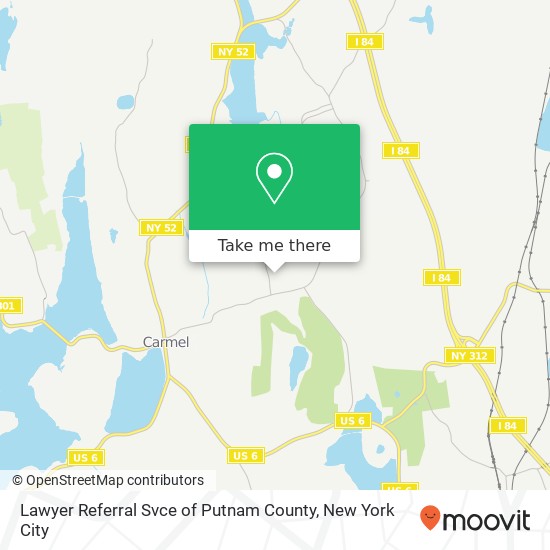 Mapa de Lawyer Referral Svce of Putnam County