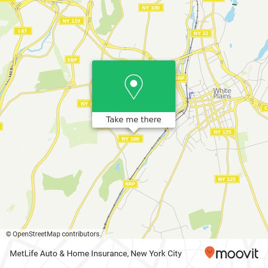 Mapa de MetLife Auto & Home Insurance