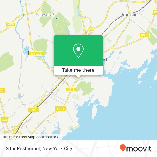 Sitar Restaurant map