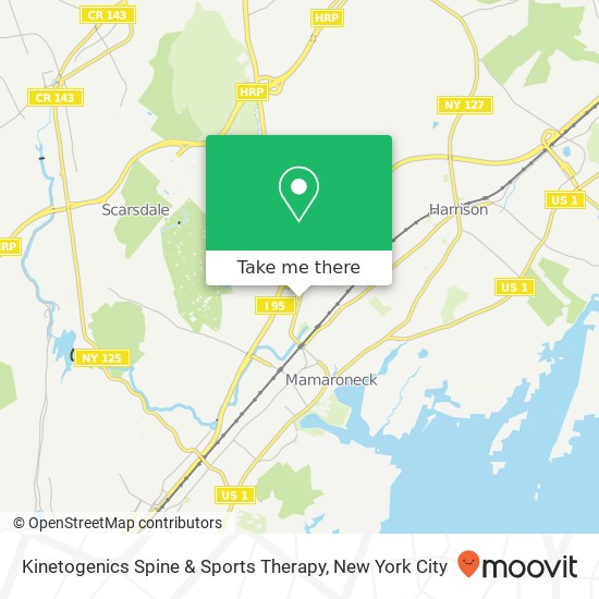 Mapa de Kinetogenics Spine & Sports Therapy
