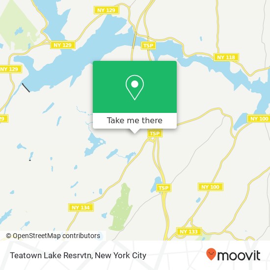 Teatown Lake Resrvtn map