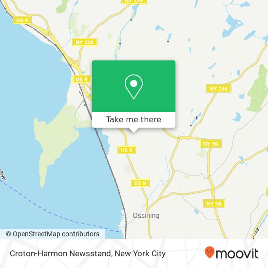 Croton-Harmon Newsstand map