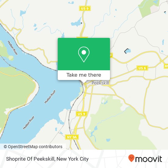 Shoprite Of Peekskill map