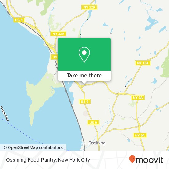 Mapa de Ossining Food Pantry