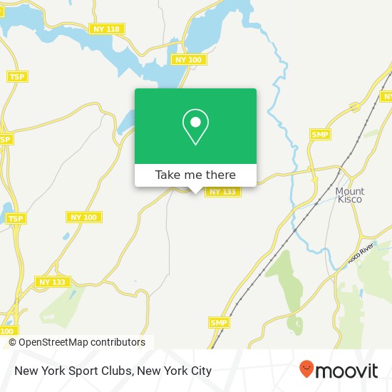 Mapa de New York Sport Clubs