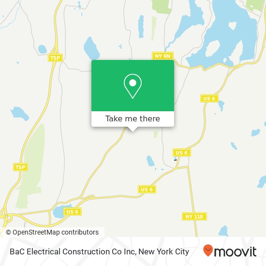 BaC Electrical Construction Co Inc map