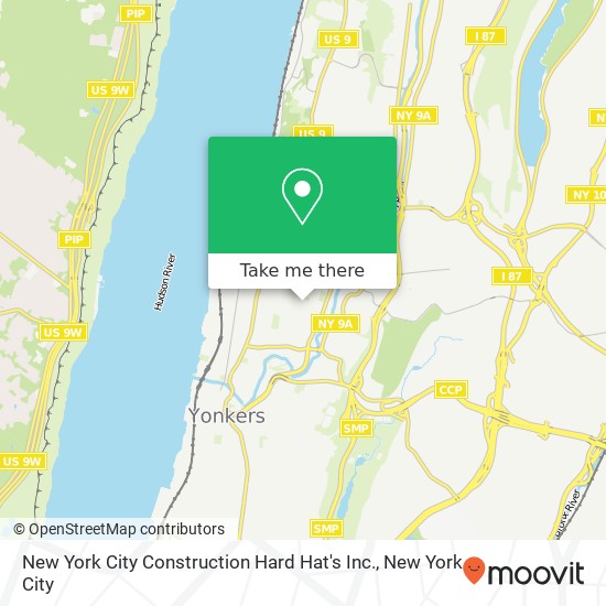 New York City Construction Hard Hat's Inc. map