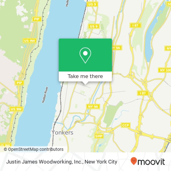 Mapa de Justin James Woodworking, Inc.