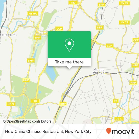 Mapa de New China Chinese Restaurant