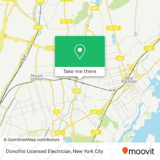 D'onofrio Licensed Electrician map