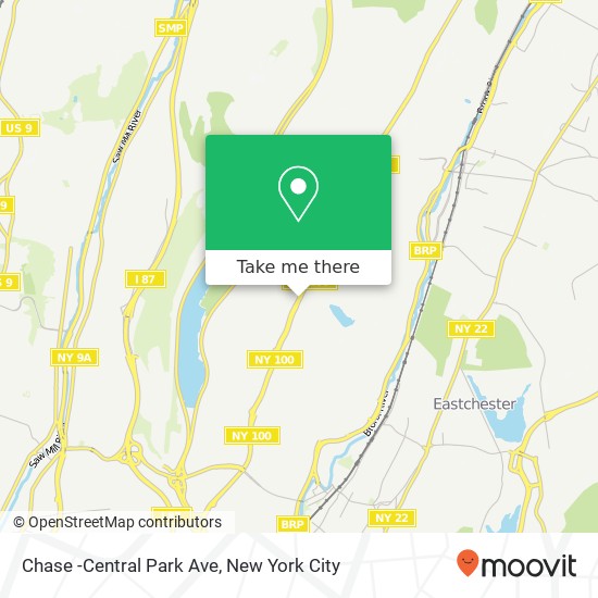 Chase -Central Park Ave map