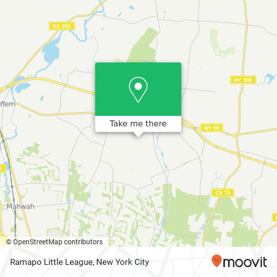 Mapa de Ramapo Little League