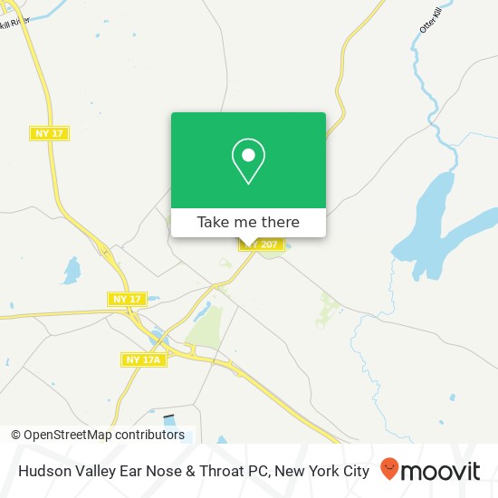 Mapa de Hudson Valley Ear Nose & Throat PC