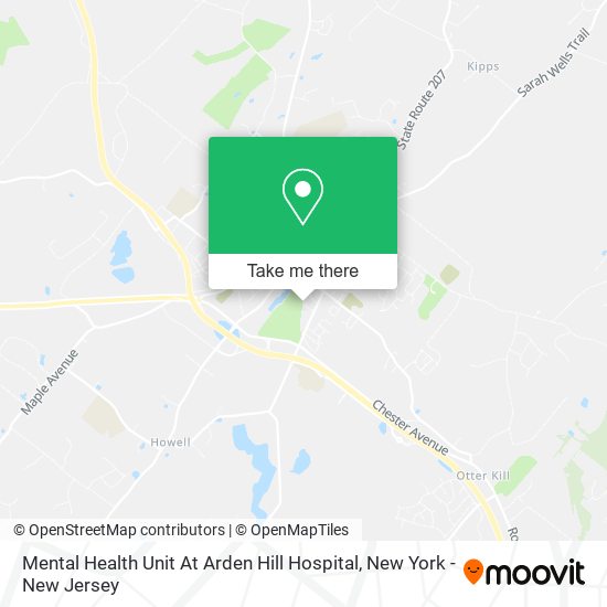 Mental Health Unit At Arden Hill Hospital map