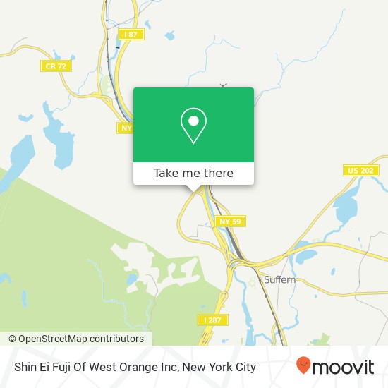 Mapa de Shin Ei Fuji Of West Orange Inc