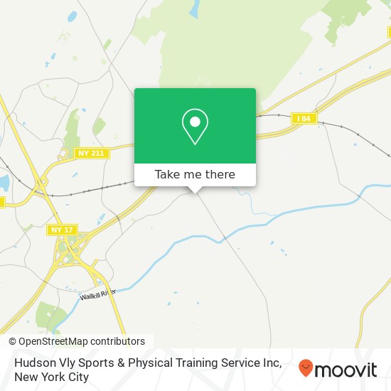 Mapa de Hudson Vly Sports & Physical Training Service Inc