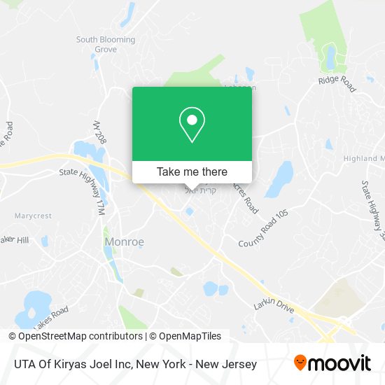 UTA Of Kiryas Joel Inc map