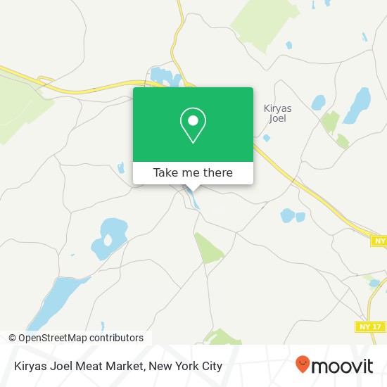 Mapa de Kiryas Joel Meat Market