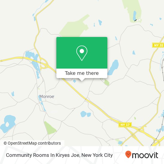 Community Rooms In Kiryes Joe map