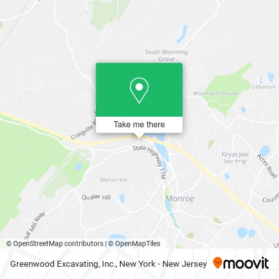 Greenwood Excavating, Inc. map