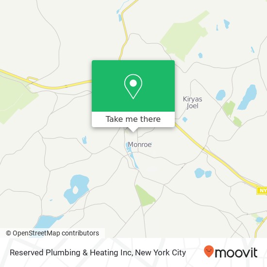 Mapa de Reserved Plumbing & Heating Inc