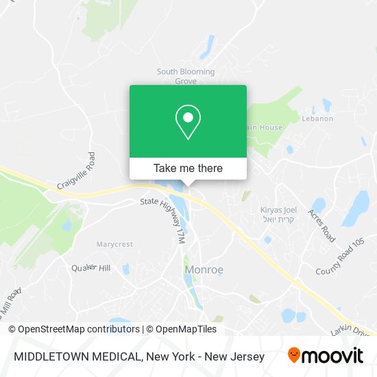 MIDDLETOWN MEDICAL map