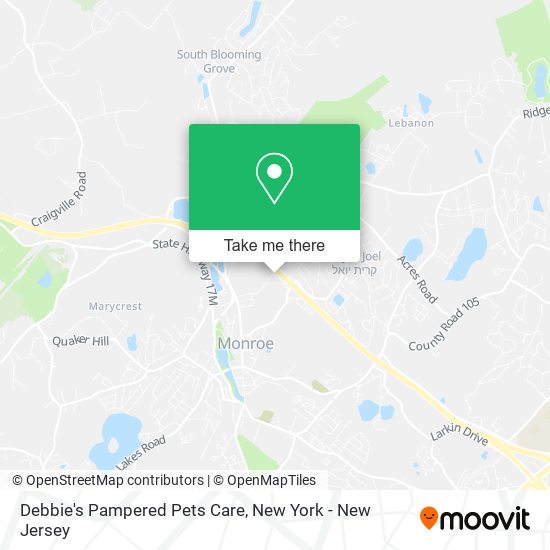 Debbie's Pampered Pets Care map