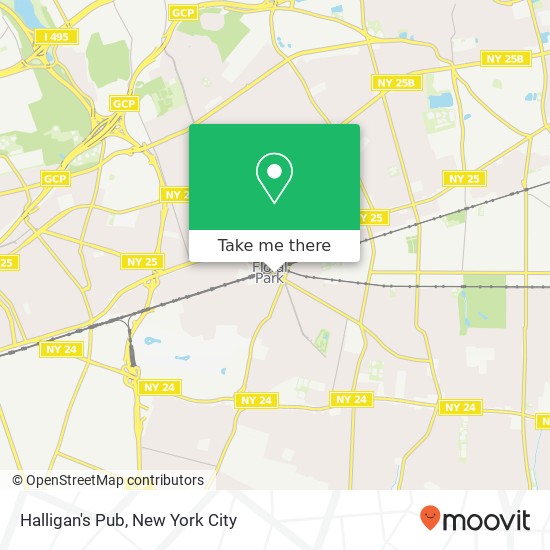 Halligan's Pub map