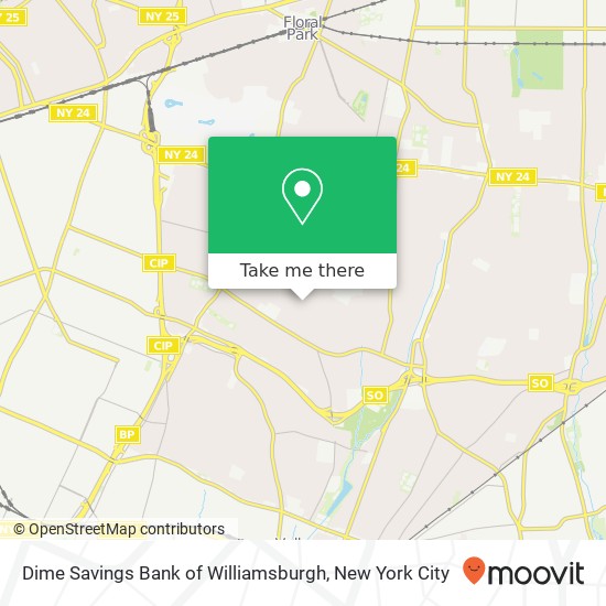 Mapa de Dime Savings Bank of Williamsburgh