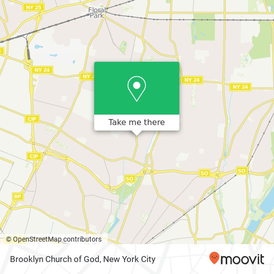 Brooklyn Church of God map