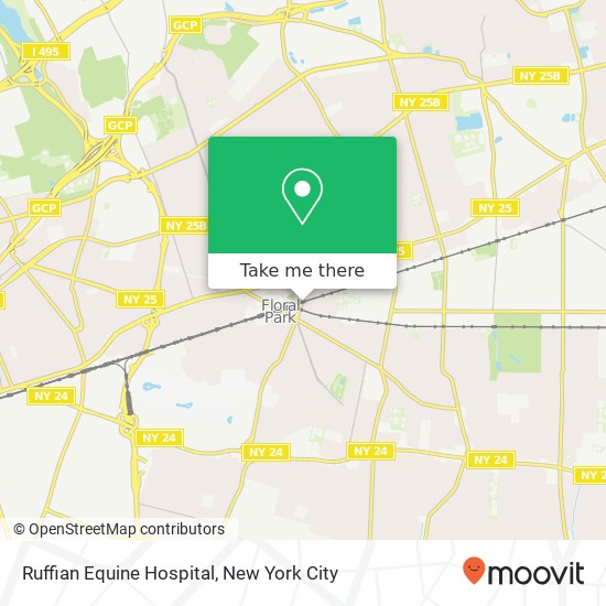 Mapa de Ruffian Equine Hospital