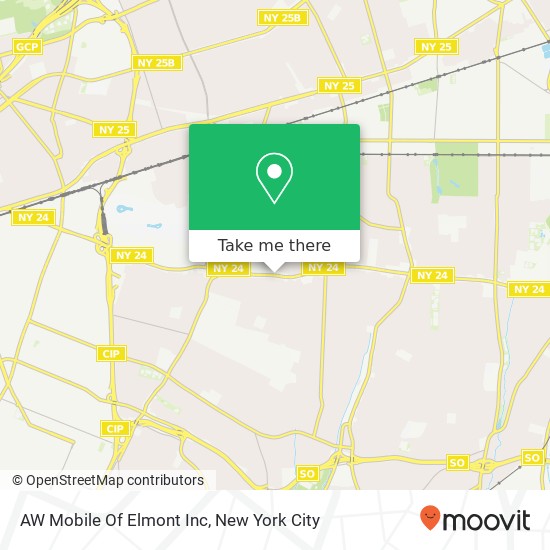 Mapa de AW Mobile Of Elmont Inc