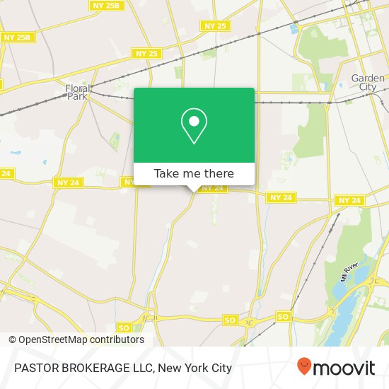 Mapa de PASTOR BROKERAGE LLC