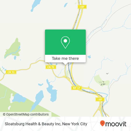 Mapa de Sloatsburg Health & Beauty Inc