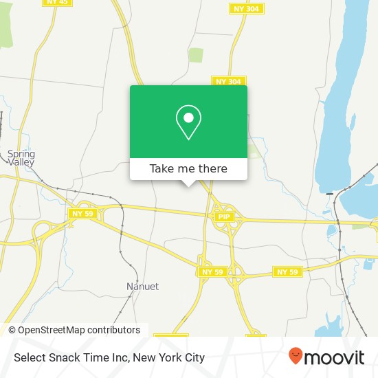 Mapa de Select Snack Time Inc