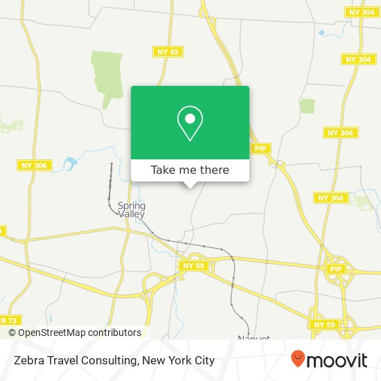 Mapa de Zebra Travel Consulting