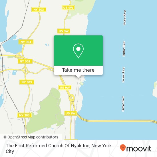 Mapa de The First Reformed Church Of Nyak Inc