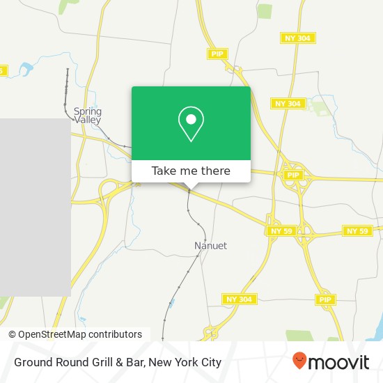 Mapa de Ground Round Grill & Bar