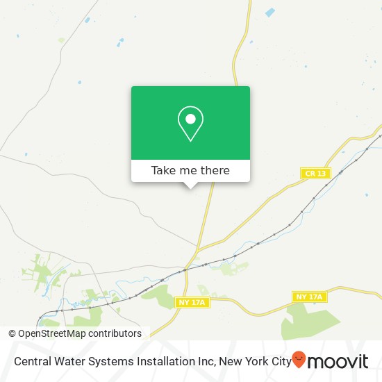 Central Water Systems Installation Inc map