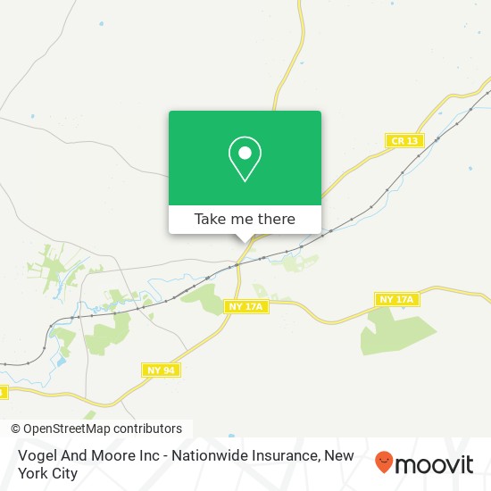 Vogel And Moore Inc - Nationwide Insurance map