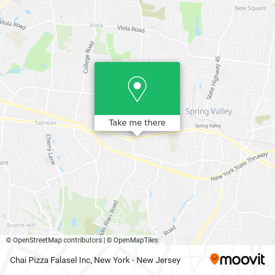 Mapa de Chai Pizza Falasel Inc