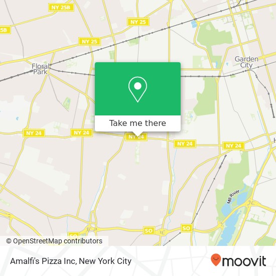 Amalfi's Pizza Inc map